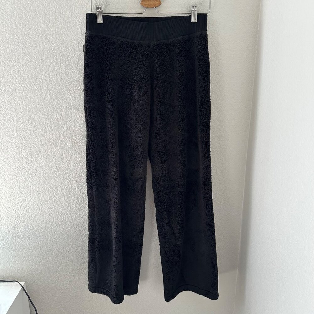 The North Face Athletic Women's Sherpa Straight Leg Pants Flat Front Black Sz S
